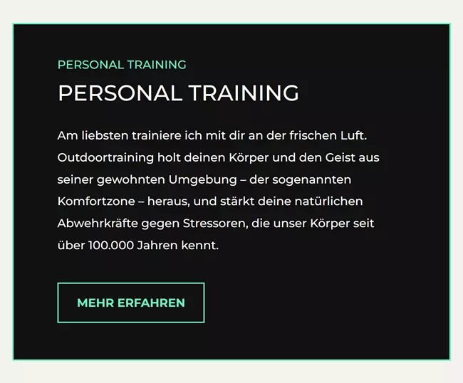 Personal Training, Outdoortraining in  Wien